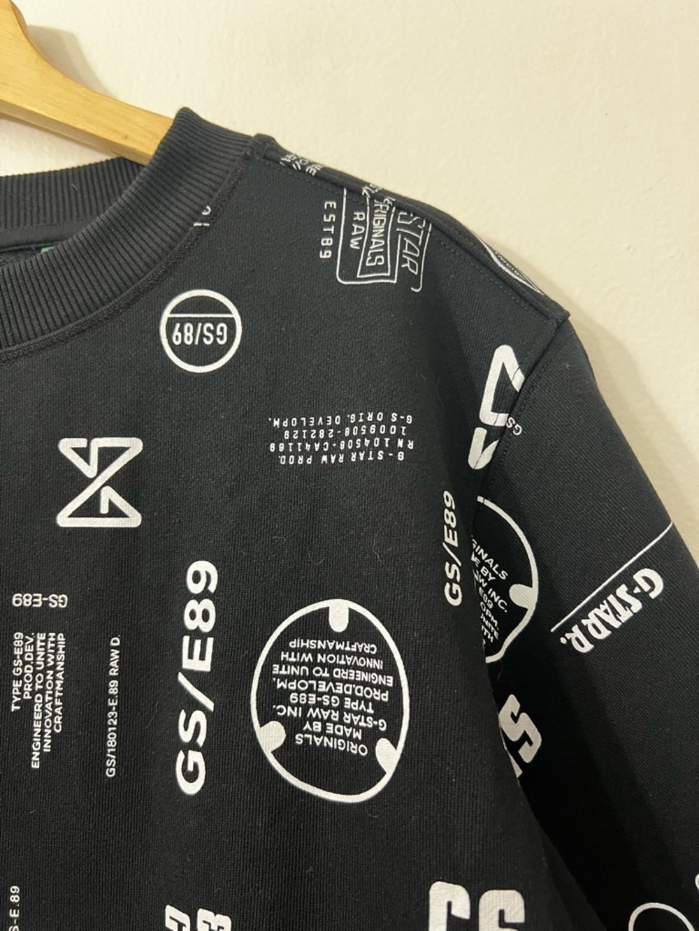 G-Star Raw Women’s Graphic Oversized Sweatshirt S Cyberpunk E-girl Alternative - Picture 6 of 12